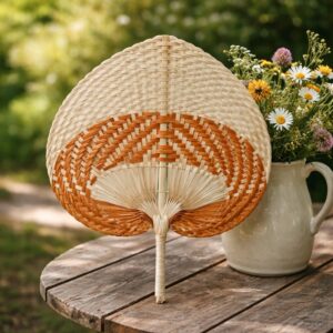 Handcrafted Palm Hand Fan – Natural Palm